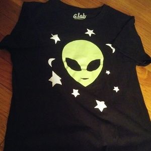 Glow in the dark alien top